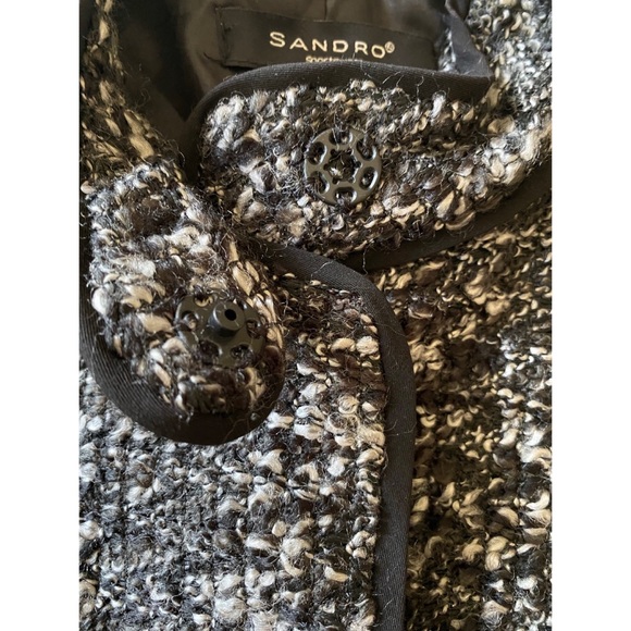 Sandro Belted Tweed Jacket - L - Picture 7 of 11